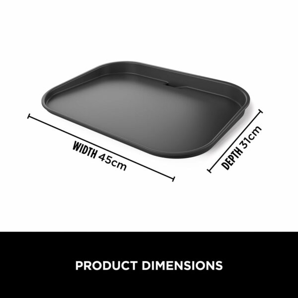 Ninja Woodfire XL Flat Plate, Non-Stick Flat Top BBQ Griddle Plate, Official Accessory, Compatible with Ninja Woodfire XL BBQ Grill OG850 / OG901, Black, XSKOGXLFPLTEU