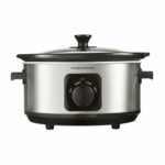 Morphy Richards 3.5L Stainless Steel Slow Cooker, 3 Heat Settings, One Pot Solution, Dishwasher Safe Ceramic Pot, 460017