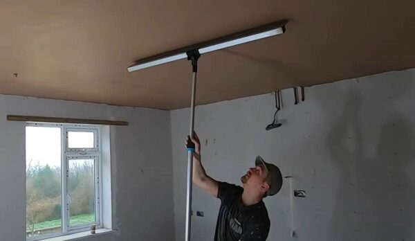 OX Speedskim Plaster Skimming Finishing Rule - SF 600mm I Stainless Steel Flex Blade & Extruded Aluminium Handle