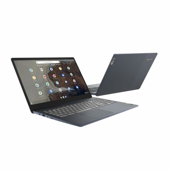 Lenovo IdeaPad 3 Chromebook 15.6" Full HD Laptop (Intel N4500, 4GB RAM, 64GB Storage, Chrome OS) - Blue