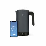 iKettle 3 by Smarter - WiFi Internet Smart Kettle, Secure UK Server, Stainless Steel Dark Grey, Digital Temperature, iOS, Android App, Alexa, Water Level Sensor, Keep Warm, 3000w, 1.8 Liters