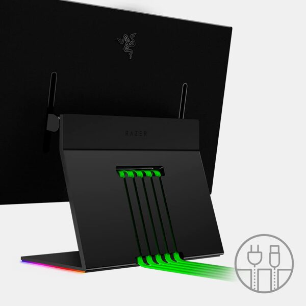 Razer Raptor (165Hz) - 27 Inch QHD Gaming Monitor with Adaptive Sync and THX Certified Display (1ms Response rate, NVIDIA G-Sync & AMD FreeSync Compatible, Display Port, USB C, RGB Chroma) UK | Black
