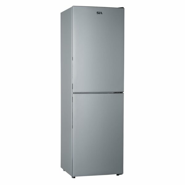 Sia Split Freestanding 252L Combi Fridge Freezer SFF17654SE 50/50 with 4 Freezer Compartment in Silver, Low Frost