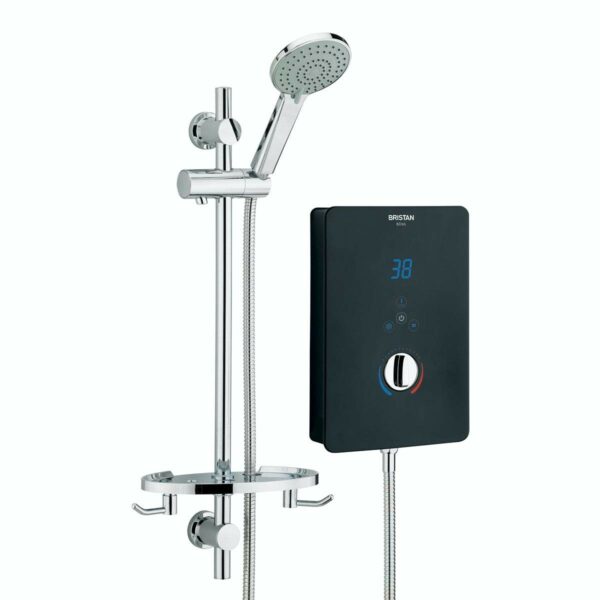 Bristan BL3105 B Bliss 3 Electric Shower, 10.5 kW, Black