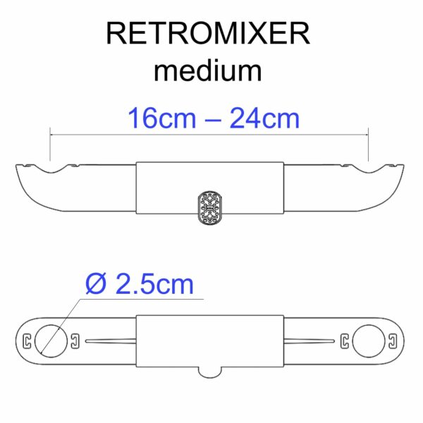 Adaptor for Sinks with Separate TAPS, for Mixing hot and Cold Water in Kitchen & Bathroom. This Connector Helps Save Water (White)