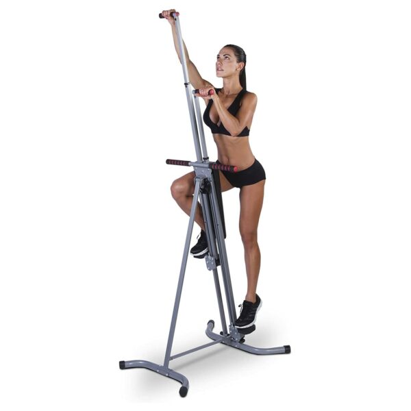 New Image Maxi Climber - Vertical Climbing Cardio Exercise Machine - Full Body Workout - Multifunctional At Home Gym Equipment - Black/Grey
