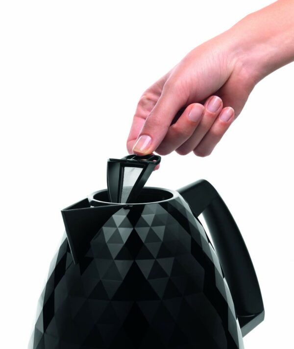 De'Longhi Brilliante Kettle, anti-scale filter, 1.7 Liters, 360° swivel base, KBJ3001BK, Black