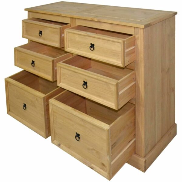 vidaXL Sideboard, Cabinet Cupboard Storage Cabinet, Home Organiser Living Room Side Cabinet, Farmhouse Style, Mexican Pine Corona Range
