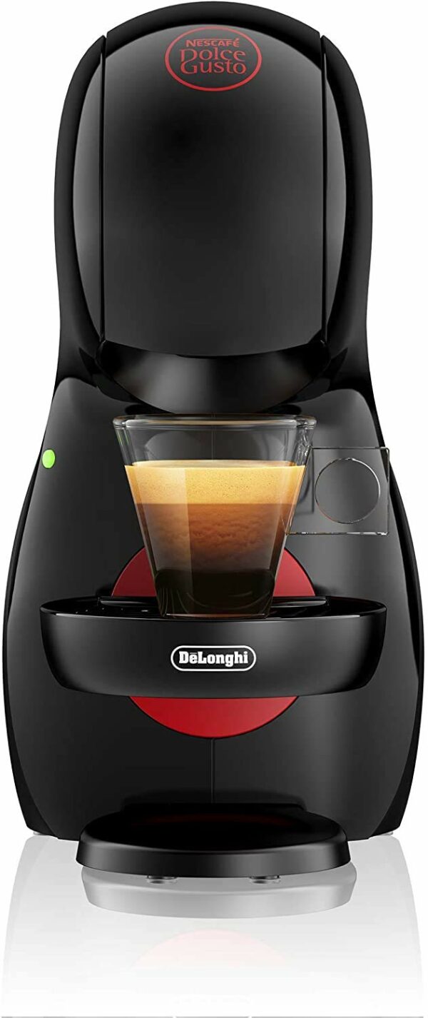 NESCAFÉ Dolce Gusto EDG210.B Piccolo XS Manual Coffee Machine black red by De’Longhi