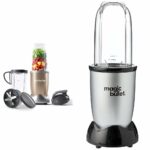 NutriBullet NBLP9 900W Blender Champagne Multi-Function Cold Beverage Smoothie Maker- 2 Cup Sizes and Stay Fresh Lid & Magic Bullet 4pc Starter Kit