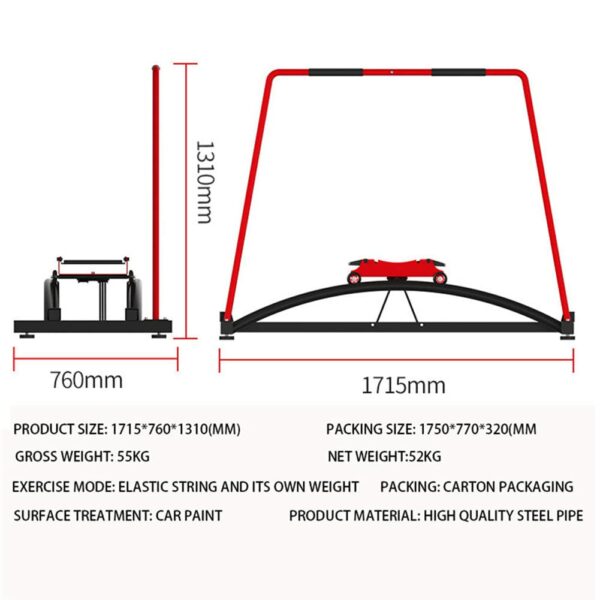 Ski Trainer Machine, Elliptical Cross Trainer, Cardio Exercise Equipment, Accurate Simulation Of Skiing, Indoor Exercise Machine, for Hockey, Ice Skating, Tennis, Skiing