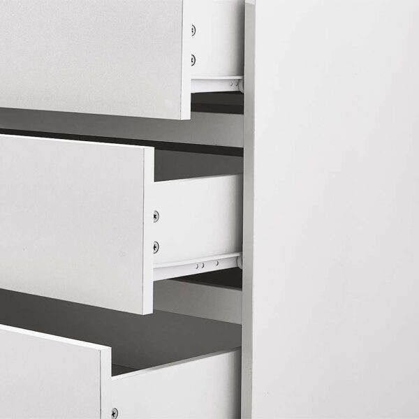 Panana Wooden 3/4/5/6 Chest Of Drawers with Metal Runner Modern Bedroom Bedside Storage Cabinet