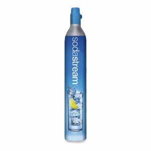 sodastream - CO2 Cylinder for Sparkling Water Maker, Blue Screw-in Gas System, Makes 60 Litres Fizzy Drinks, Compatible with Spirit, Crystal and Genesis, Reduce Plastic Waste, Aarke Compatible