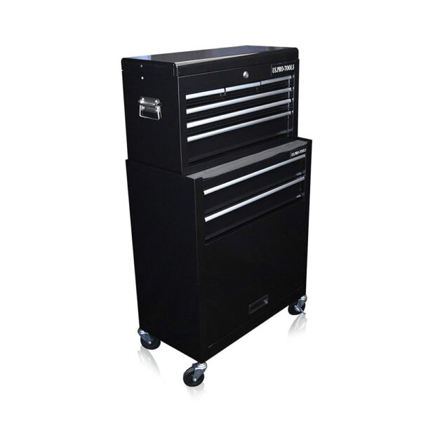Us Pro Tools Tool Chest Tool Box Roller Cabinet Gloss Black With Drawer Dividers