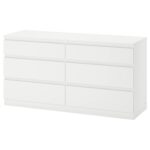 IKEA Kullen Chest of 6 Drawers, 140x72 cm, White