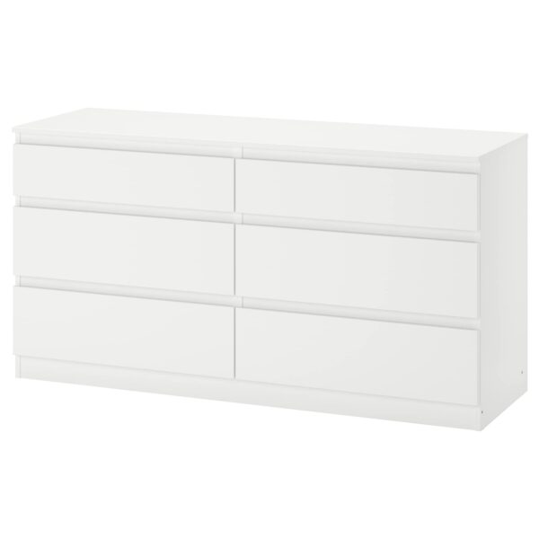 IKEA Kullen Chest of 6 Drawers, 140x72 cm, White