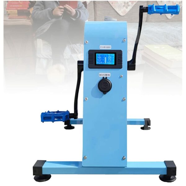 Pedal Generator,350W DC USB Fast Charge Output Hand Crank Generator with Super Bright Light, Fitness Electric Trainer Spinning Bike Rehabilitation Training Device, for Outdoor Emergency Power Supply