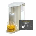 Bear 3L Hot Water Dispenser,6 Temperature Presets,2050W Fast Boil,5 water volume choices with LED Night Light and Cleaning Program，Energy-Efficient,Digital Touch screen,Cream-White