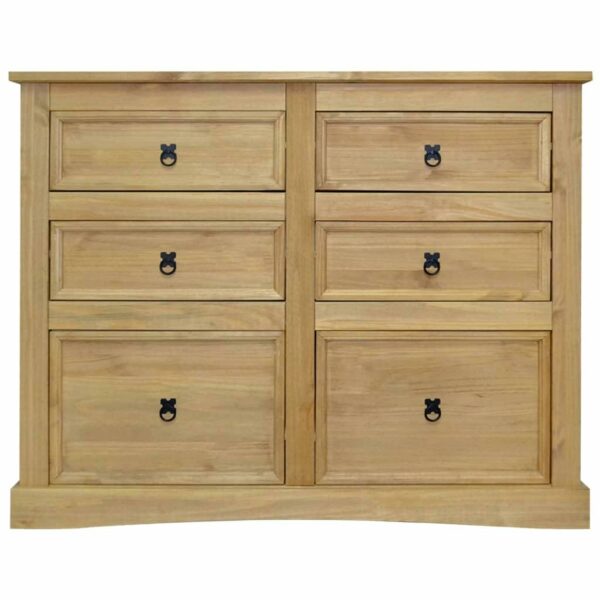 vidaXL Sideboard, Cabinet Cupboard Storage Cabinet, Home Organiser Living Room Side Cabinet, Farmhouse Style, Mexican Pine Corona Range