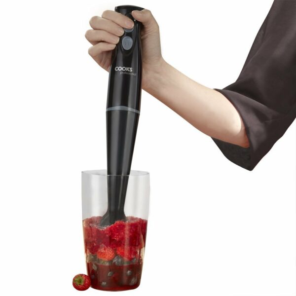 Cooks Professional 2-in-1 Electric Potato Masher & Immersion Hand Blender | Electric Hand Blender ideal for Soup, Baby Food, Smoothies | Variable Speed Control | Stainless Steel Blade
