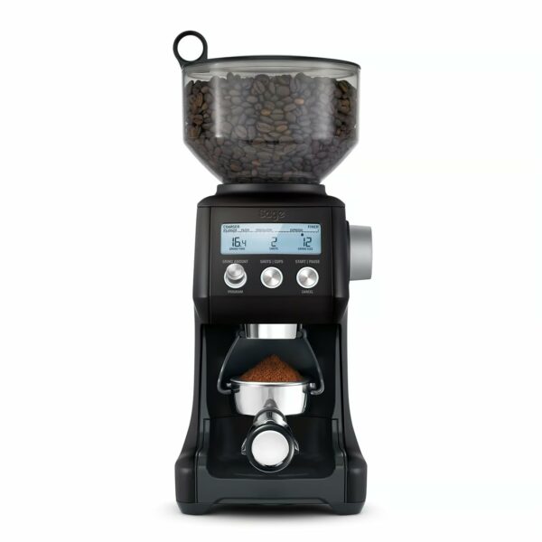 Sage - The Smart Grinder Pro - Conical Burr Coffee Grinder - Programmable, Automatic, Black Truffle