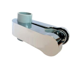 Aqualisa Pinch Grip sliding handset holder - 25mm - Chrome/Grey