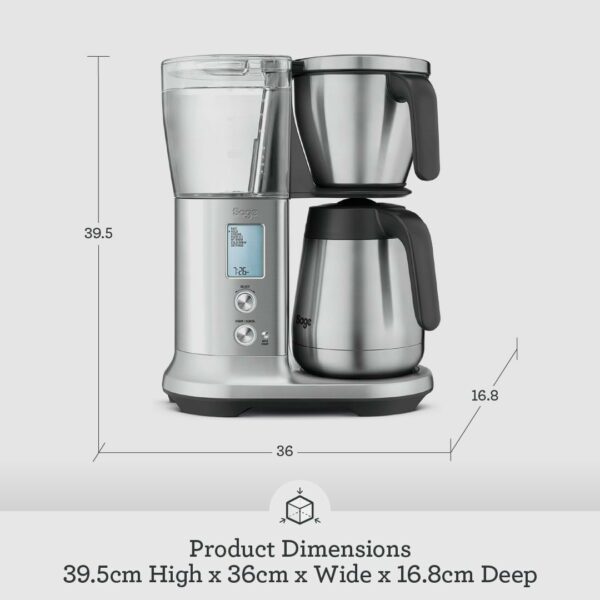 Sage - The Precision Brewer Thermal Coffee Brewer - LCD Screen With 5 Presets, Brushed Stainless Steel