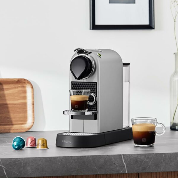 Nespresso KRUPS Citiz XN741B40 Pod Coffee Machine-Silver, 1260 W, 1 Liter