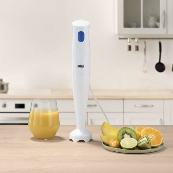 Braun MultiQuick 1 Hand Mixer MQ10.001P, Lightweight Mixer with EasyTwist Technology, One Speed, 450W, White