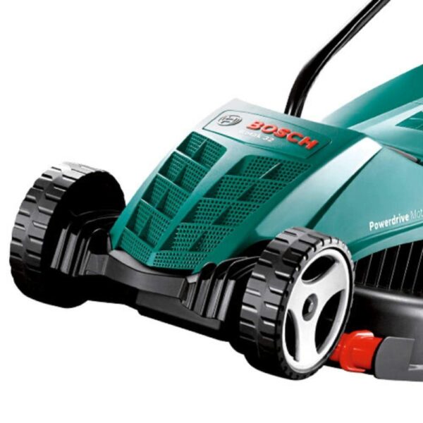 Bosch Rotak 32R Electric Rotary Lawnmower - Ideal for Small and Mid-sized Gardens, 32cm Cutting Width, Grass Comb, Powerful 1200W Motor, 31-Litre Grass Box