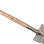 Kent & Stowe Stainless Steel Perennial Spade, Pointed Head Garden Spade for Easy Slicing Through Roots, All Year Round Garden Tools Made from Stainless Steel and Ash Wood