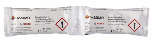 Tassimo Descaling Tablets with 4 Tablets for 2 Descaling Processes