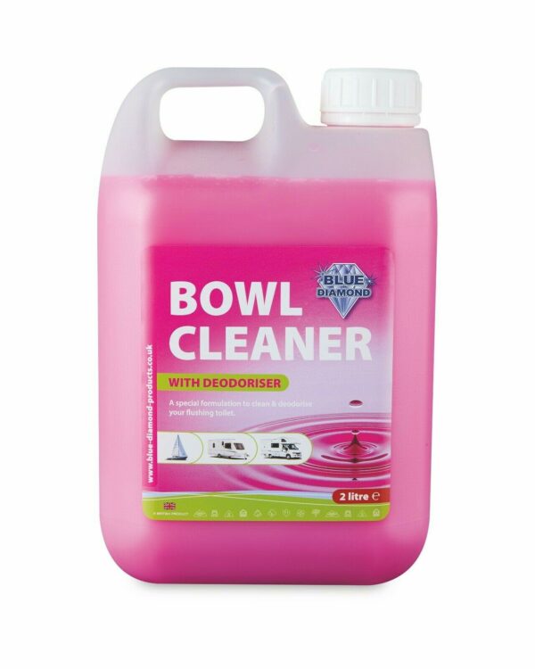 Blue Diamond Chemical Toilet Fluid Twin Pack 2L for Camping Caravan & Motorhomes