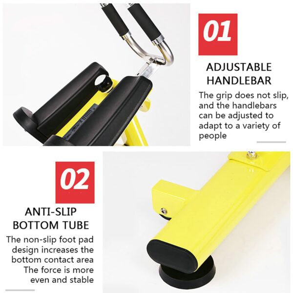 KIPEKE Ab Machine for Gym, Waist Roller Coaster Abdominal Machine, Fitness Machine + Cardio, Multifunctional Supine Board Belly Sports Fitness Equipment