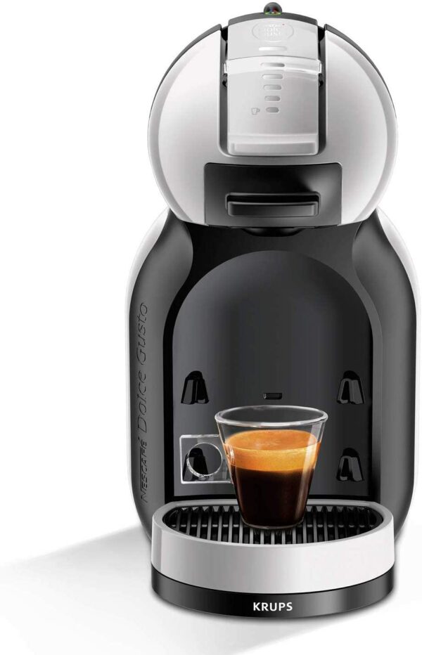 KRUPS NESCAFE Dolce Gusto Gusto Mini Me Automatic Play and Select Coffee Capsule Machine, 0.8 liters, Grey/Black - KP123B40
