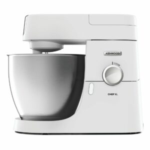 Kenwood Stand Mixer for Baking, Stylish Food Mixer, with K-beater, Dough Hook, Whisk and 6.7L Bowl, 1200W, KVL4100W, White