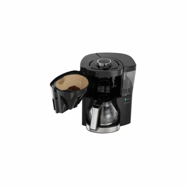 Melitta Filter Coffee Machine, Look V Perfection Model, Art. No. 6766589, Stainless Steel, 1.25 liters, Black
