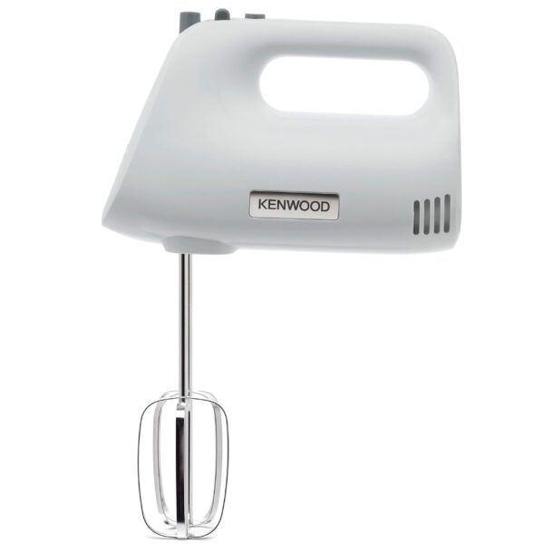 Kenwood Hand Mixer,Electric Whisk, 5 Speeds, Stainless Steel Kneaders and Beaters for Durability and Strength, 450 W, HMP30.A0WH, White
