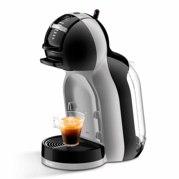 NESCAFÉ Dolce Gusto EDG155.BG Mini-Me Automatic Coffee Machine Black & Arctic Grey by De’Longhi - Starter Kit