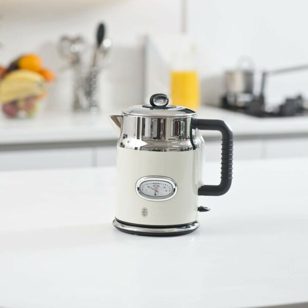Russell Hobbs 21672 1.7l Capacity 360° Base Retro Vintage Kettle, Cream