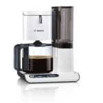 Bosch Styline TKA8011GB Filter Coffee Machine, 10 – 15 cups, 1.38 Litres - White