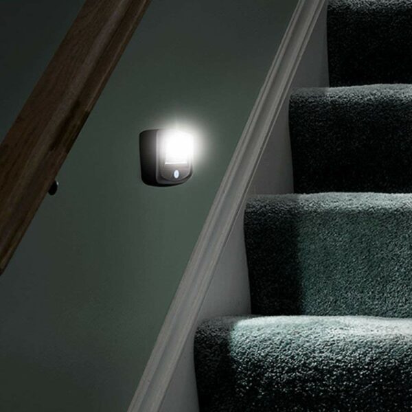 Mr. Beams MB520 Wirelsss Battery-Operated Indoor/Outdoor Motion-Sensing LED Step/Stair Light, Brown