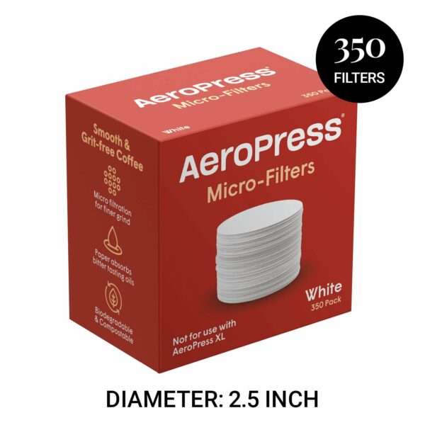 AeroPress Filter Papers, Pack of 350, White