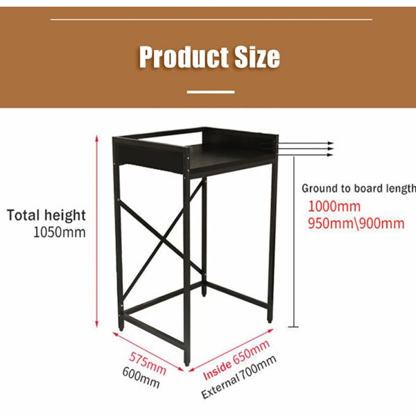 Dryer Stand Adjustable Portable Stacking Kit for Front Loader Washing Machine & Tumble Dryer - Space Saving Solution for Laundry With No Wall Mounting or Drilling - Strong Steel black