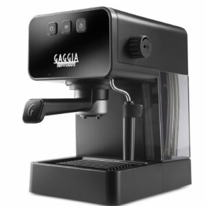 Gaggia Espresso Style Manual Coffee Machine and Cappuccino Maker with Milk Frother, Stone Black