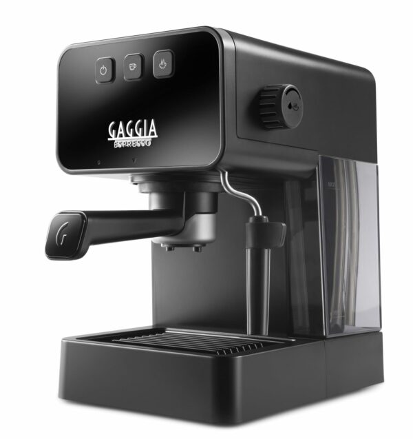 Gaggia Espresso Style Manual Coffee Machine and Cappuccino Maker with Milk Frother, Stone Black