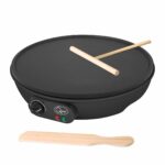 Quest Electric Pancake Maker & Crepe Maker | Extra Large Cooking Surface | Non Stick, Easy Clean Up | Includes Utensils | Perfect for Pancakes, Crepes, Omelettes, Chapati, Roti