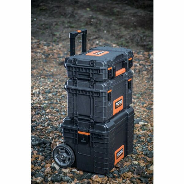Ridgid 54358 Professional Tool Storage System, Multi Tool Storage Organiser, Gray, 56.4 x 46.5 x 85.9 cm