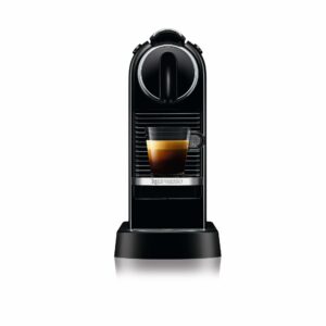 Nespresso De'Longhi CitiZ EN167.B, Capsule, Single-Serve Pod Coffee Machine, Compact Design, 19 Bar Pressure, 2 Cup Sizes, Welcome Set Included, Black, Plastic, 1260 W