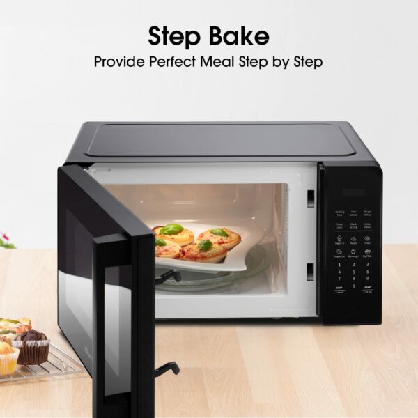 Hisense H25MOBS7HUK 25 Litre electronic Microwave with Auto Defrost, Digital Display, Smart Cook, Multi level cooking and Easy Clean- Black